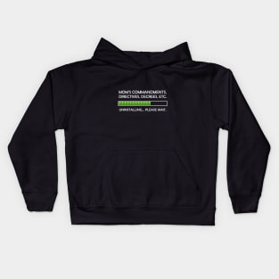 Uninstalling Commandments Kids Hoodie